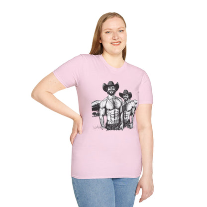 Fun Shirtless Cowboy Graphic T-Shirt