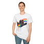 Pride Rainbow Cowboy Hat T-Shirt - Unisex Softstyle Tee Printify