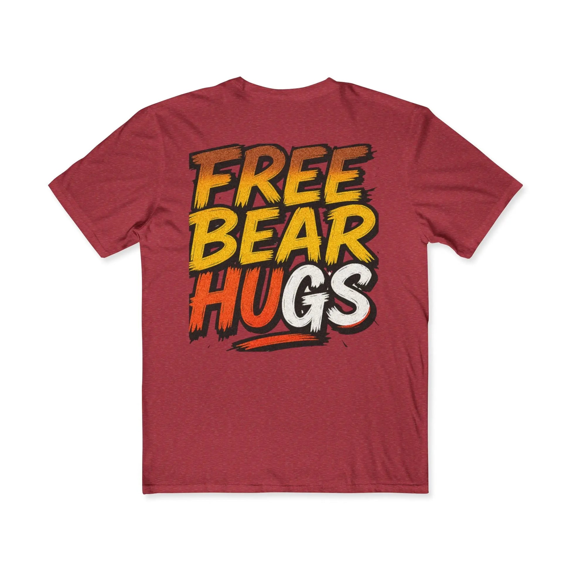 Men’s Bear Pride Tee – Free Bear Hugs & LGBTQ+ Style shopname