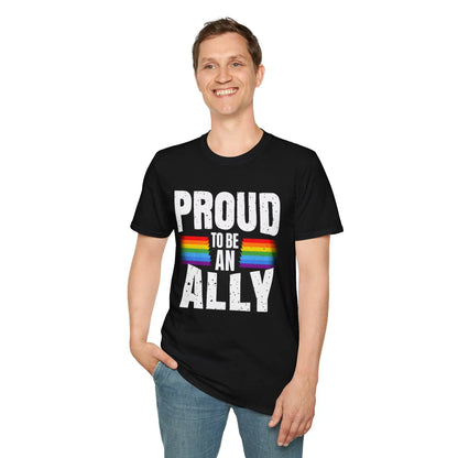 Ally T-Shirt - Proud LGBTQ Community Supporter - Banter & Brawn