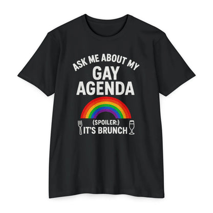 Brunch Agenda T-Shirt | LGBTQ+ Pride Tee | Casual Wear | Gift for Friends | Summer Party Shirt | Fun Brunch Outfit shopname