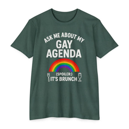 Brunch Agenda T-Shirt | LGBTQ+ Pride Tee | Casual Wear | Gift for Friends | Summer Party Shirt | Fun Brunch Outfit shopname