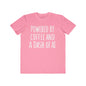 Men's Tee Powered by Coffee and AI Funny Coffee Shirt shopname