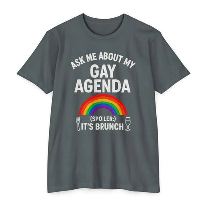 Brunch Agenda T-Shirt | LGBTQ+ Pride Tee | Casual Wear | Gift for Friends | Summer Party Shirt | Fun Brunch Outfit shopname