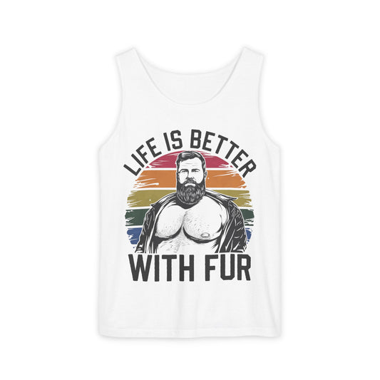 Life Is Better With Fur Tank – Unisex Pride Summer Tee
