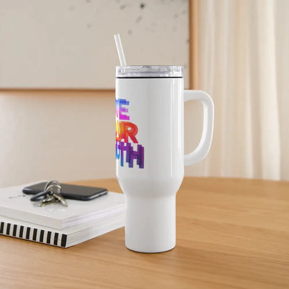 Live Your Truth 40 oz Travel Tumbler - white
