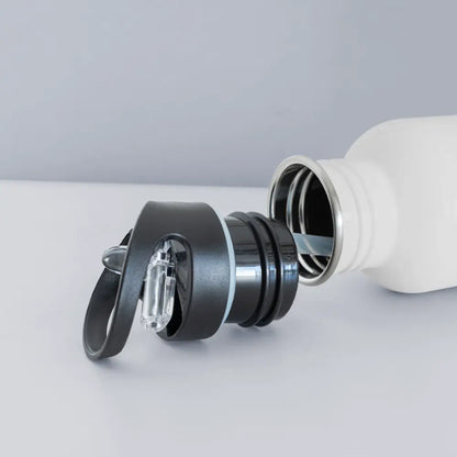 Every Heart Has A Story to Tell Water Bottle - white