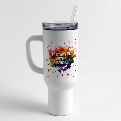 40 oz Travel Tumbler - white