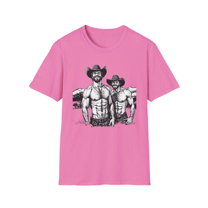 Fun Shirtless Cowboy Graphic T-Shirt