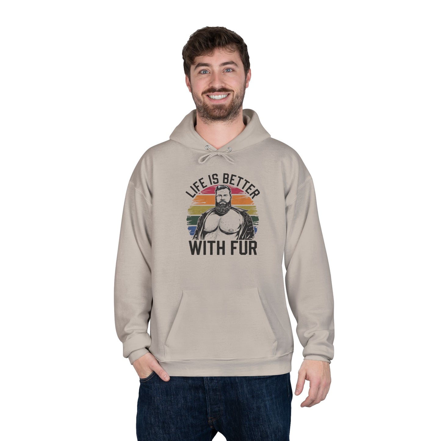 Life Is Better With Fur Hoodie – EcoSmart Unisex Pullover
