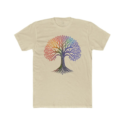 Rainbow Tree of Life Unisex Cotton Crew Tee - Banter & Brawn