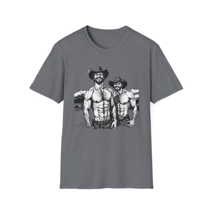 Fun Shirtless Cowboy Graphic T-Shirt