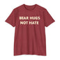 Bear Hugs Not Hate Unisex CVC Jersey T-shirt shopname