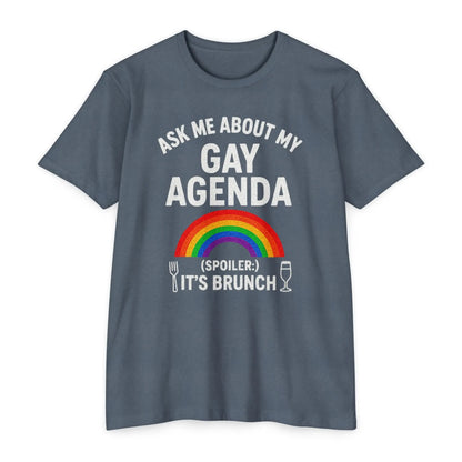 Brunch Agenda T-Shirt | LGBTQ+ Pride Tee | Casual Wear | Gift for Friends | Summer Party Shirt | Fun Brunch Outfit shopname