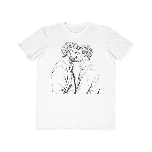 Men Kissing Love is Love Lightweight Fashion Tee shopname