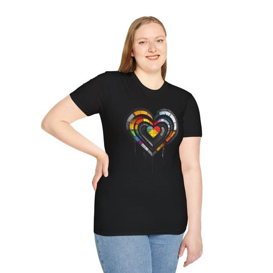 Pride Heart Inclusive Fashion Unisex T-Shirt shopname