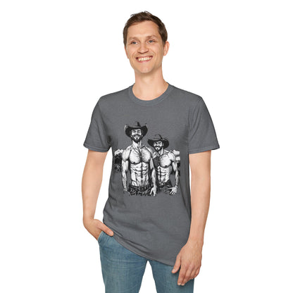 Fun Shirtless Cowboy Graphic T-Shirt