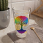 Rainbow Tree of life Mixing Glass - 16oz Printify