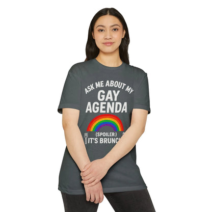 Brunch Agenda T-Shirt | LGBTQ+ Pride Tee | Casual Wear | Gift for Friends | Summer Party Shirt | Fun Brunch Outfit shopname