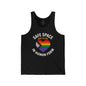 Pride Tank Top - Safe Space LGBT Allies in Human Form, Unisex Jersey Tank shopname