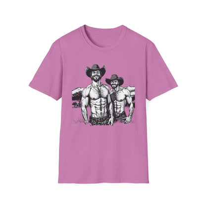 Fun Shirtless Cowboy Graphic T-Shirt