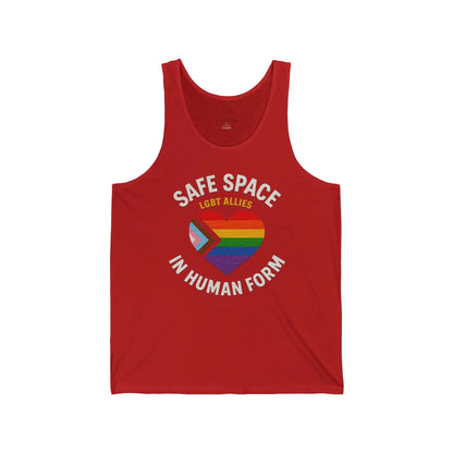 LGBT Ally Tank – Safe Space in Human Form shopname