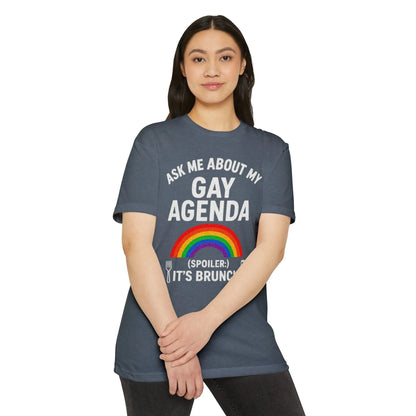 Brunch Agenda T-Shirt | LGBTQ+ Pride Tee | Casual Wear | Gift for Friends | Summer Party Shirt | Fun Brunch Outfit shopname