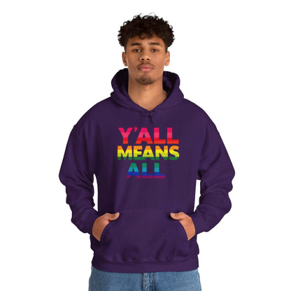 Y'all Means All Unisex Unisex Heavy Blend™ Hooded Sweatshirt - Banter & Brawn