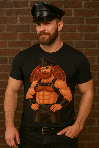 Ginger Leather Daddy Pride Tee – Bold & Stylish